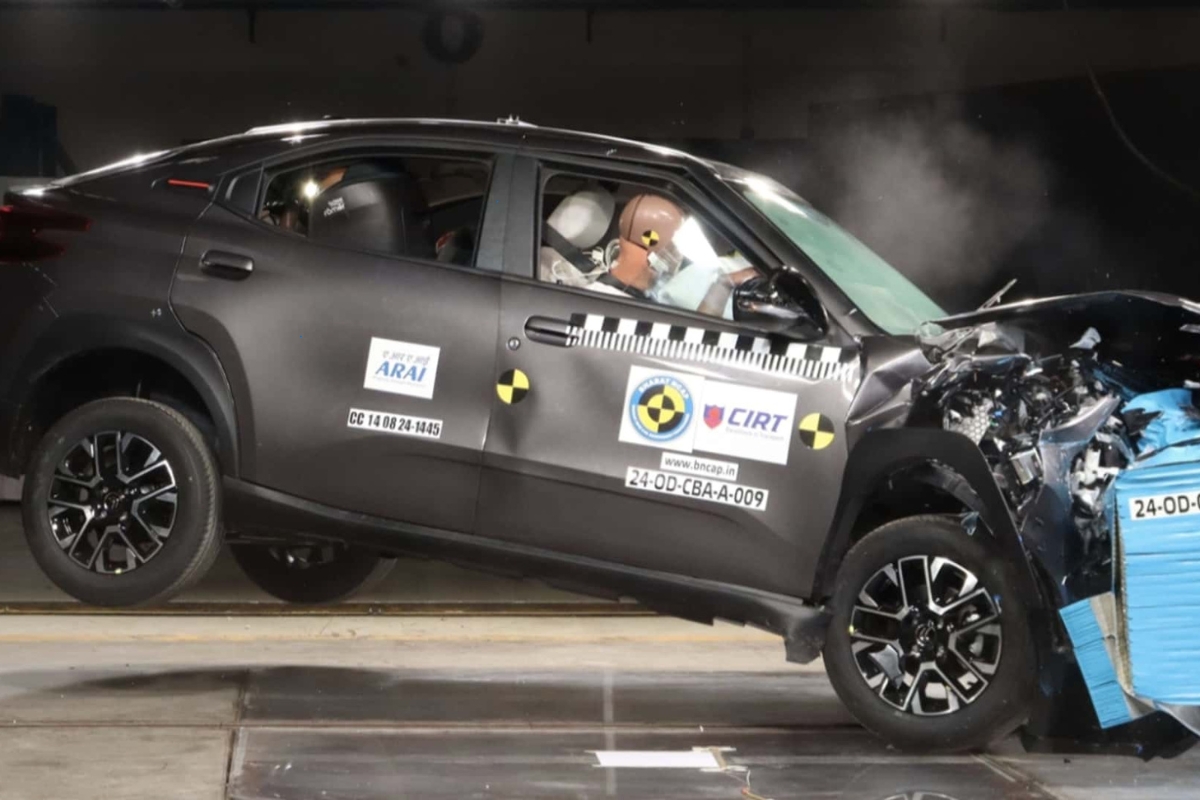 Teste do Citroën Basalt - Foto: Bharat NCAP