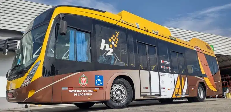 ônibus movido a UPS etanol hidrogênio – Foto: Reprodução