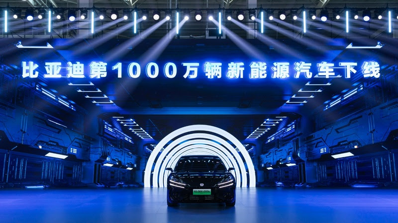 BYD já produziu 10 milhões de veículos em 30 anos de história