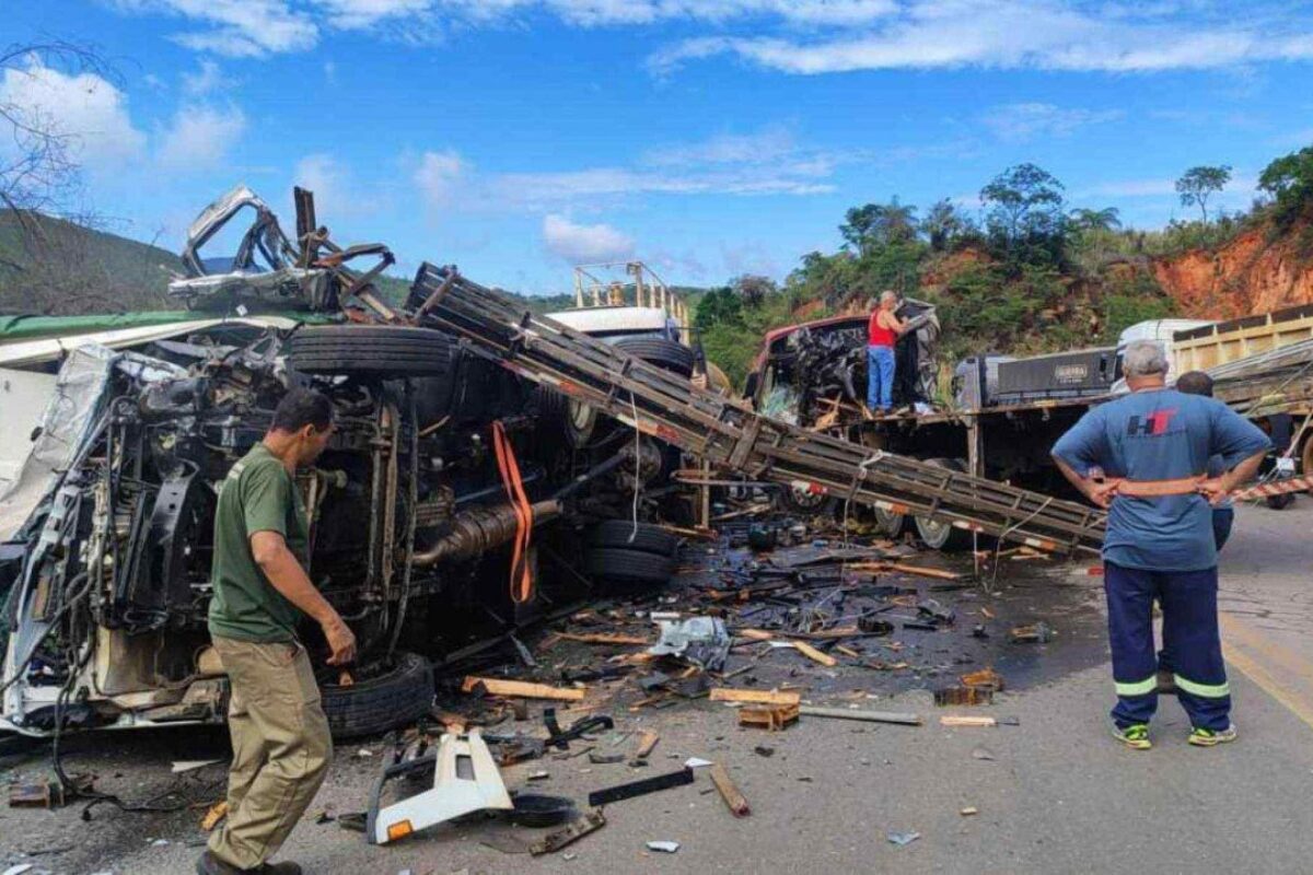 Acidente na BR-381, em Caeté - Foto: redes sociais 