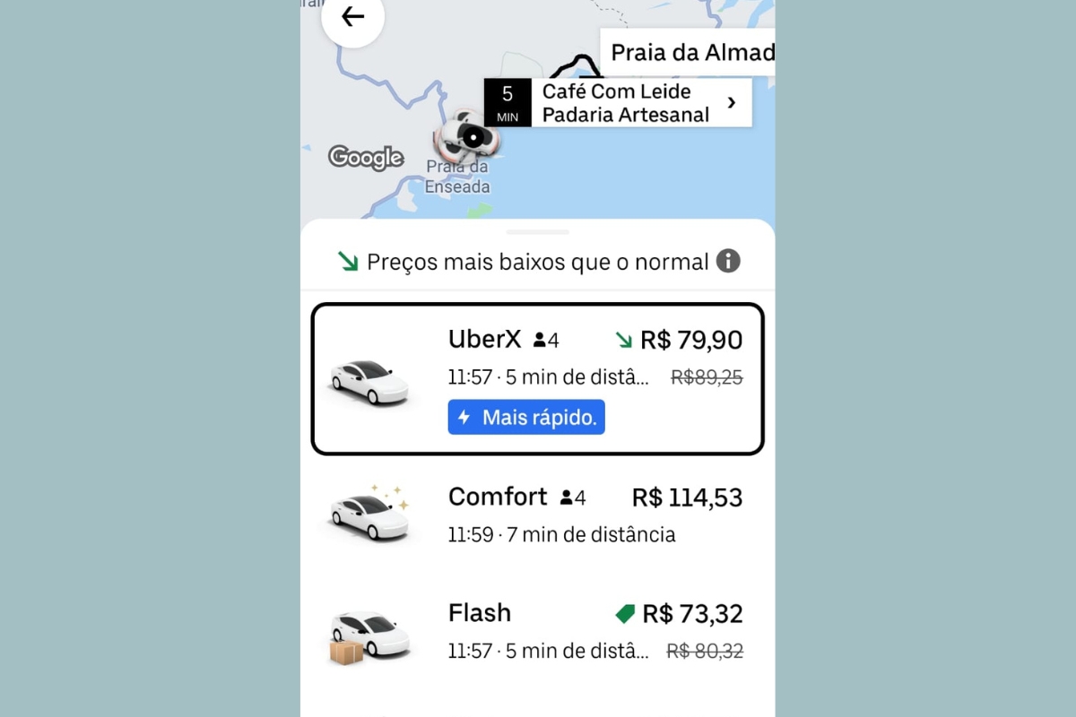 Cotação Uber - Imprimir - Garagem360