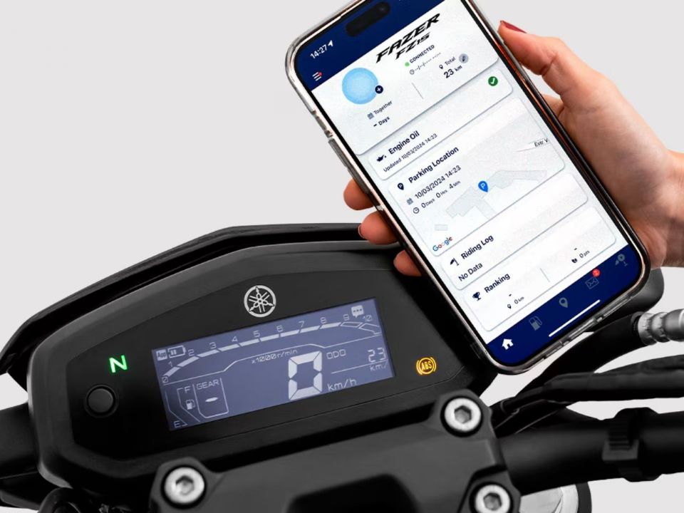 Função Connect - Yamaha Fazer FZ15 2025 - Foto: Divulgação