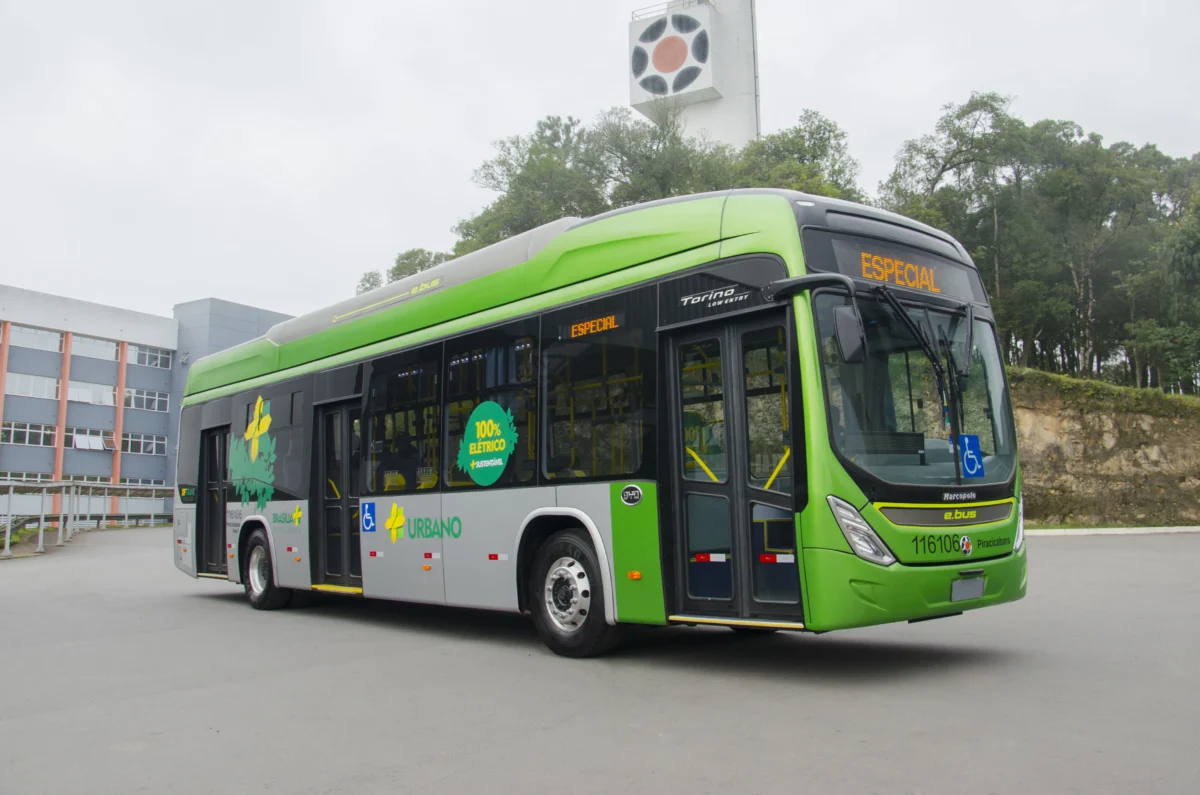 Ônibus elétrico da BYD - Foto: Divulgação