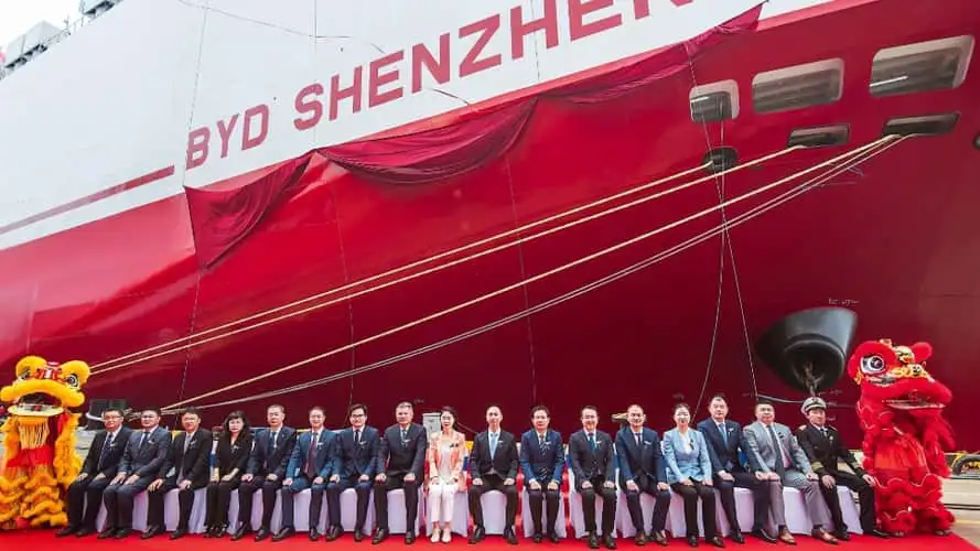 BYD Shenzen - conheça o maior navio da BYD - Foto: Divulgação