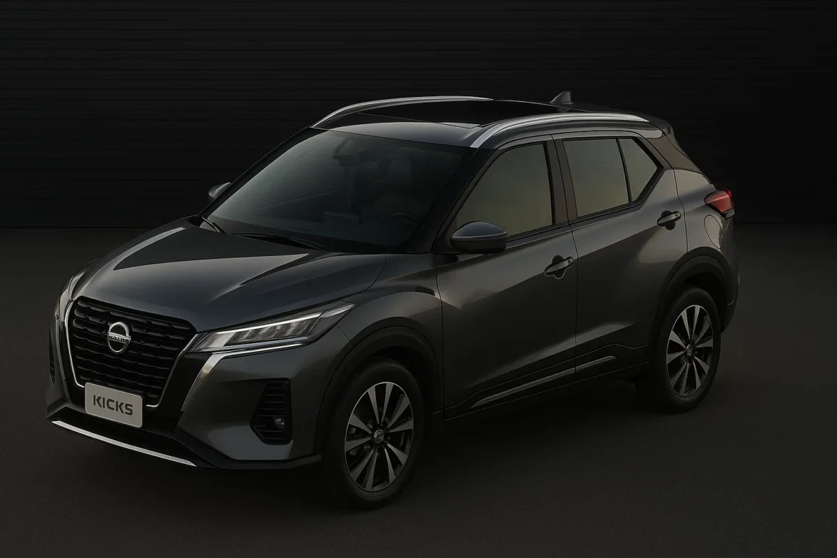 Nissan Kicks dá as caras e revela teto solar panorâmico