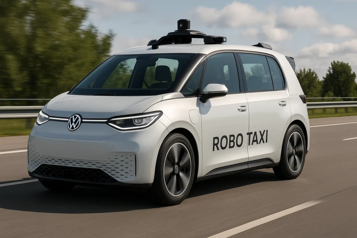 Volkswagen lança robotáxi sem motorista em parceria com a Uber