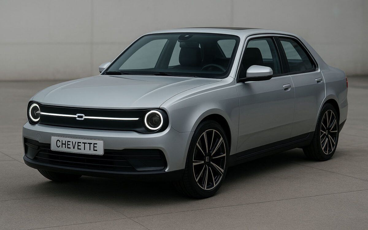 Chevette elétrico - imagem gerada por I.A para o Garagem360