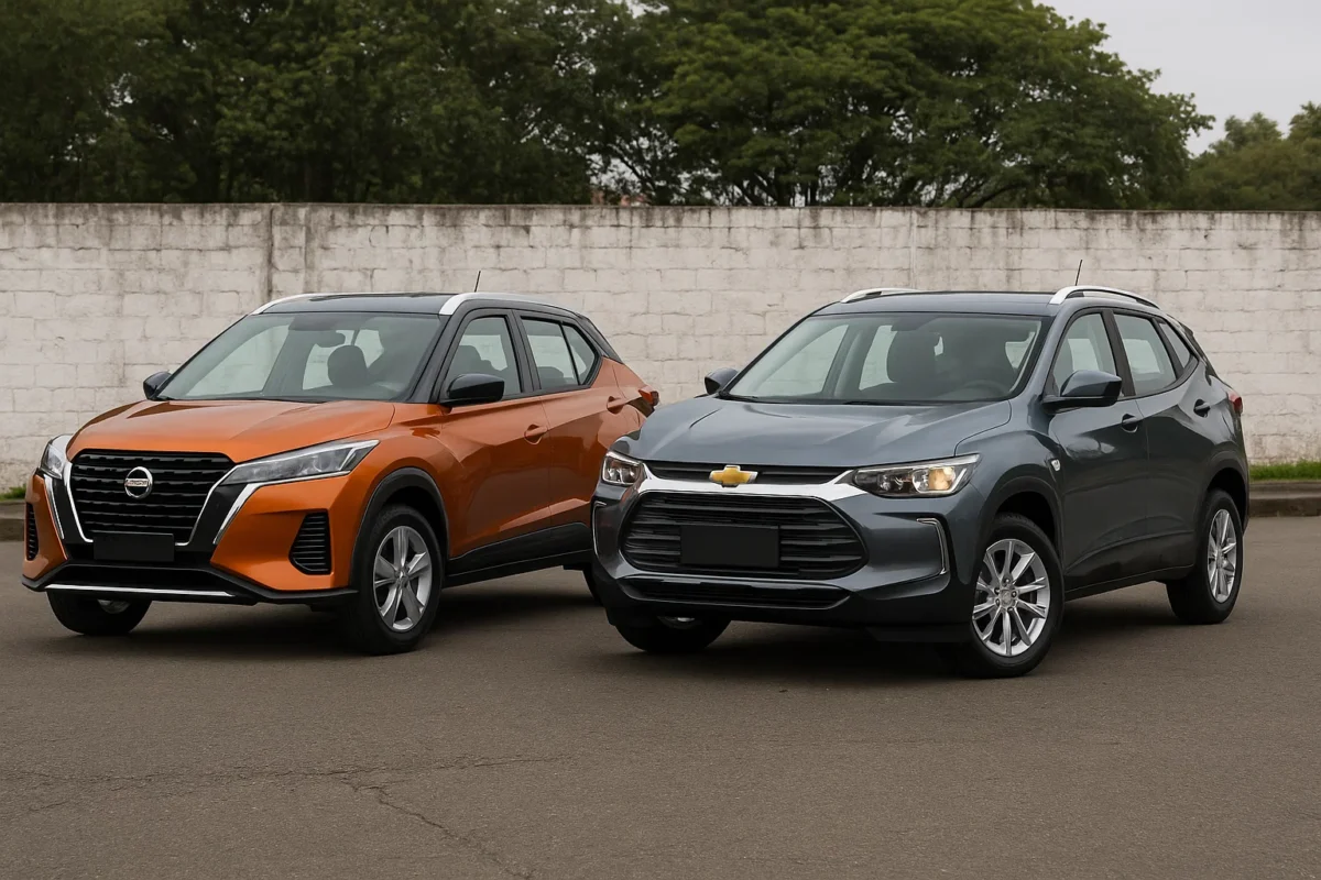 Carros 1.0 em 2025? Nissan Kicks e Chevrolet Tracker estreiam em breve no mercado
