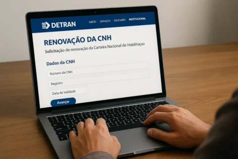 Passo a passo para renovar a CNH online em 2025