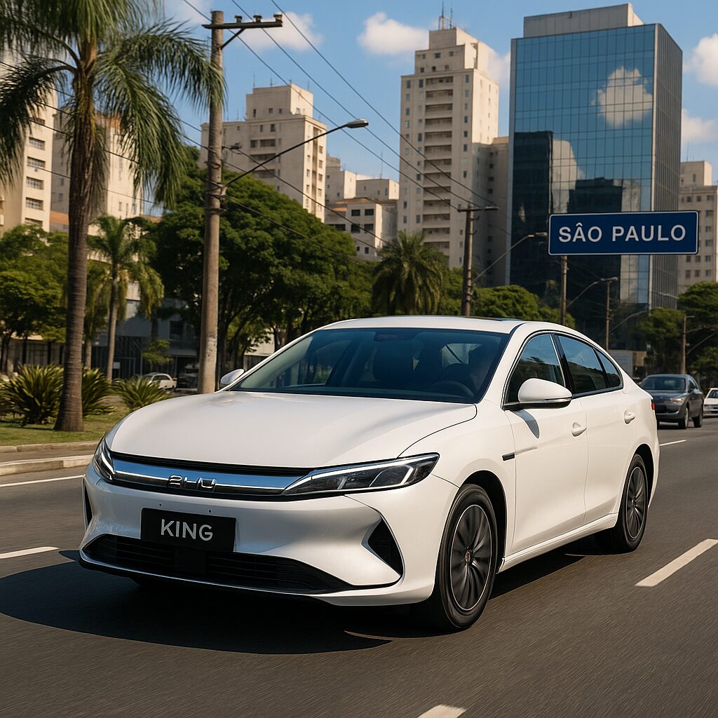 BYD King será o terceiro carro da marca chinesa produzido no Brasil