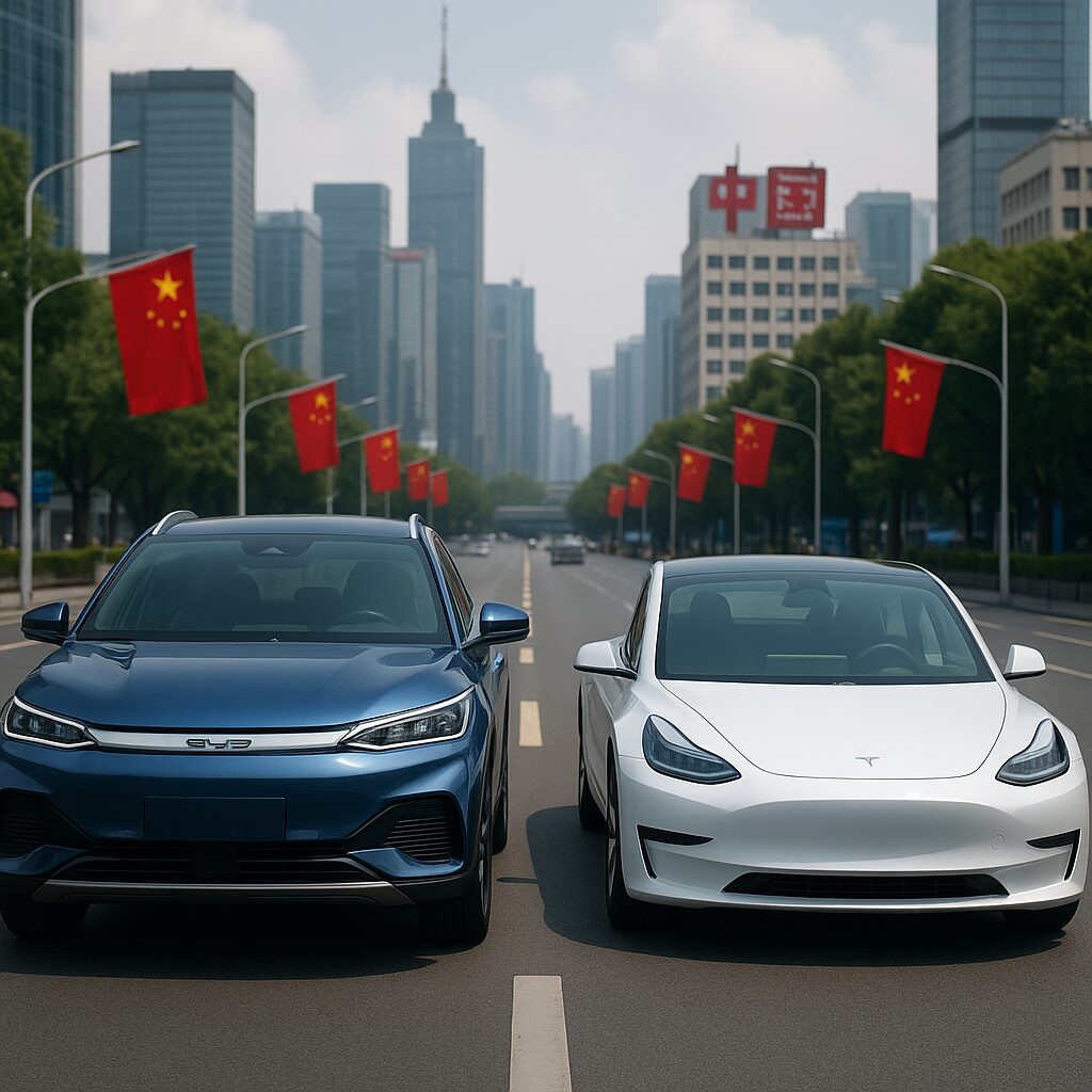 China está fabricando mais carros do que consegue vender; o que está por trás da crise da BYD e Tesla