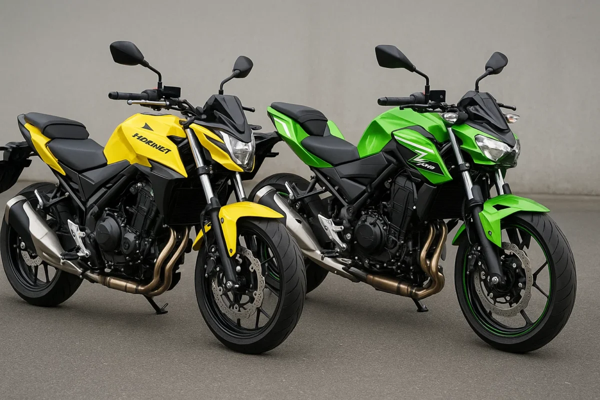 Honda CB500 Hornet e Kawasaki Z500 são mais diferentes do que você imagina