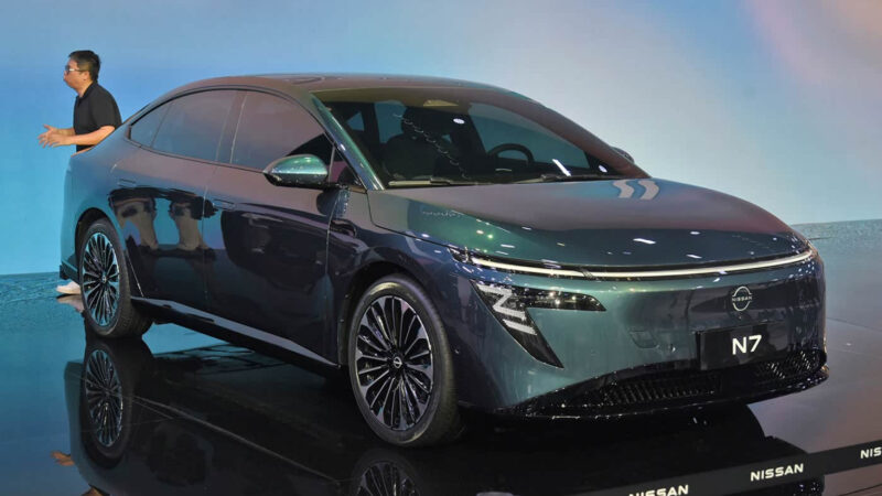 N7 - sedã elétrico da Nissan Foto: Divulgação