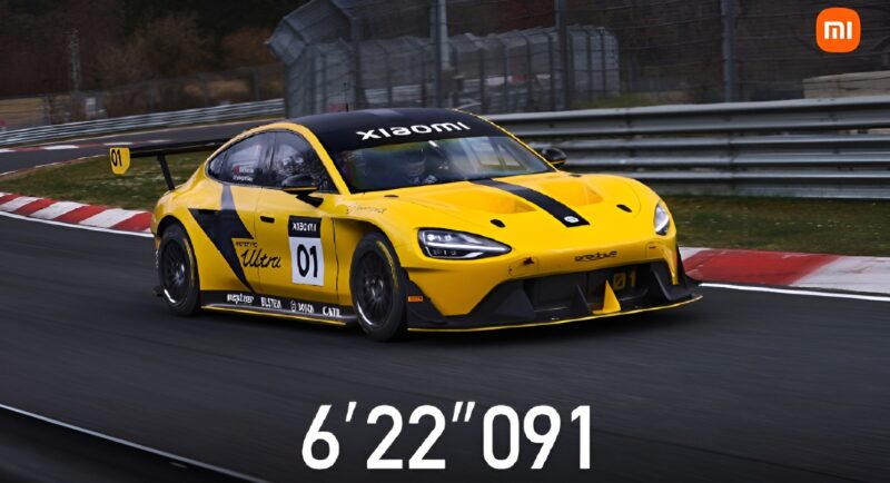 Xiaomi SU7 Ultra se torna o 3º carro mais rápido em Nürburgring - Foto: Divulgação