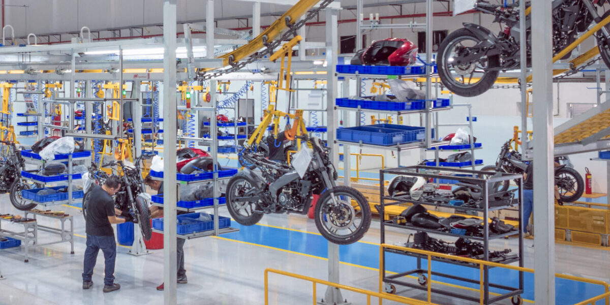 Fábrica da Bajaj no Brasil completa 1 Ano com mais de 22 Mil motos produzidas - Foto: Divulgação