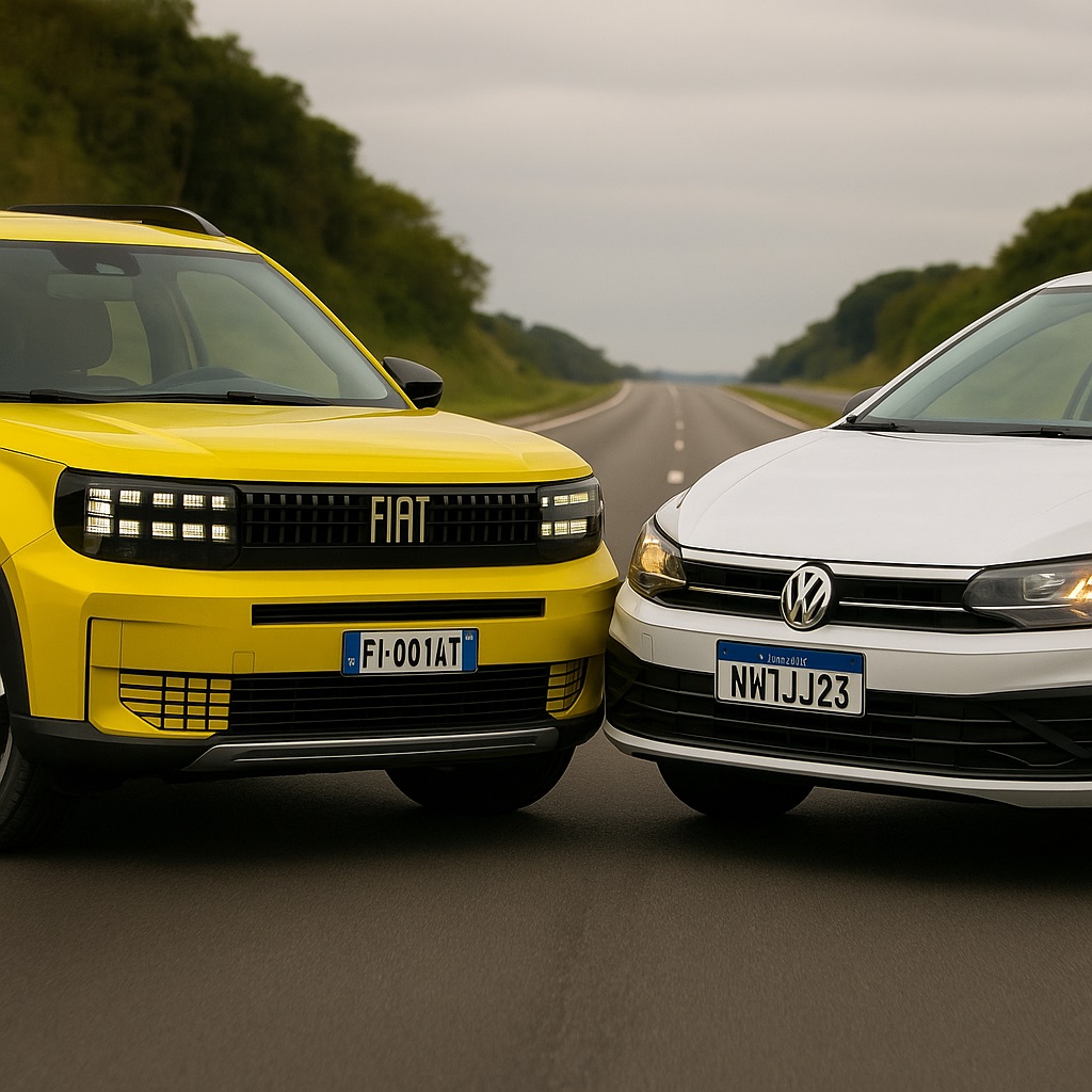 Briga de gigantes: novo Uno 2026 promete desbancar VW Polo no Brasil