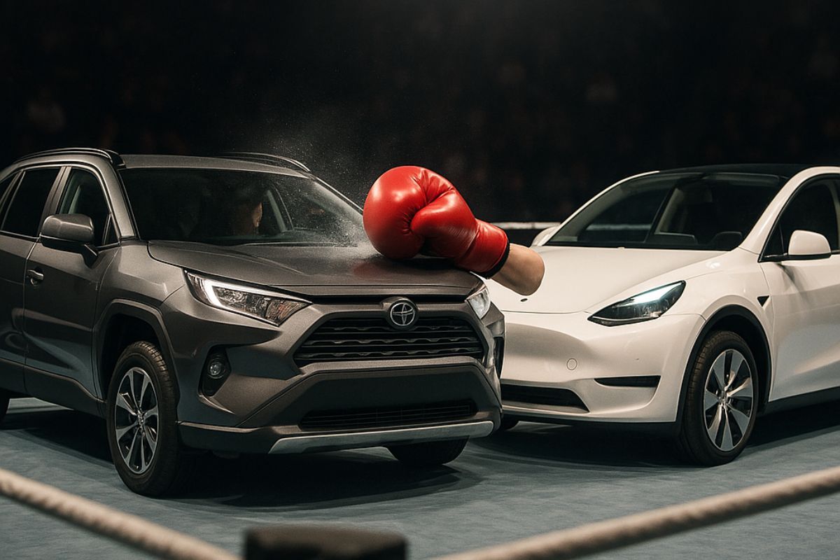 Não deu para o Elon Musk: Toyota RAV4 supera Tesla Model Y e volta a ser o carro mais vendido do mundo em 2024