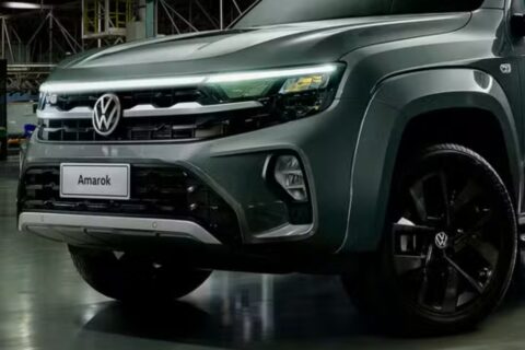Nova Amarok surge em testes no Brasil pela primeira vez