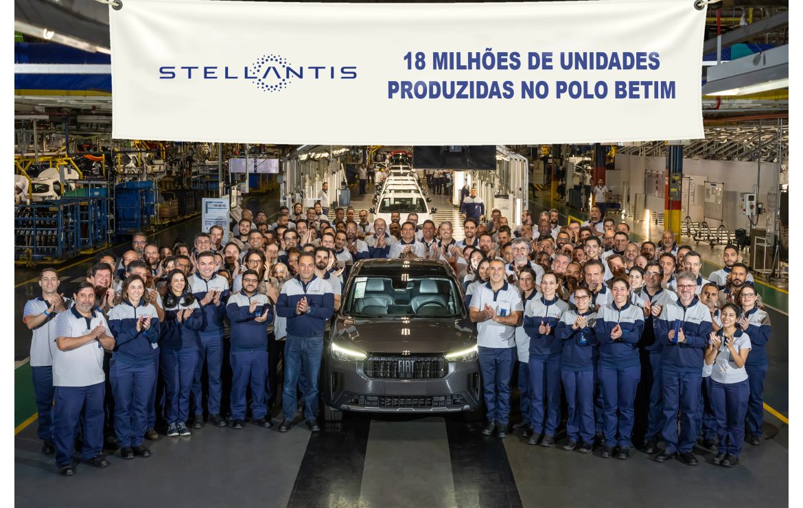 Fábrica da Stellantis em Betim celebra 18 milhões de carros produzidos - Foto: Divulgação