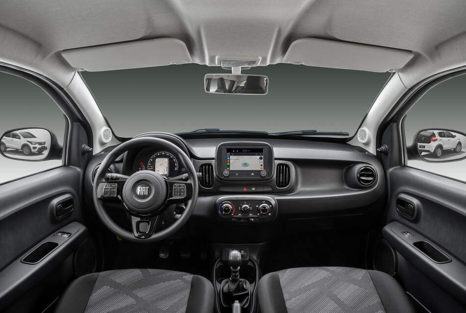 Fiat Mobi interior - Foto: Divulgação