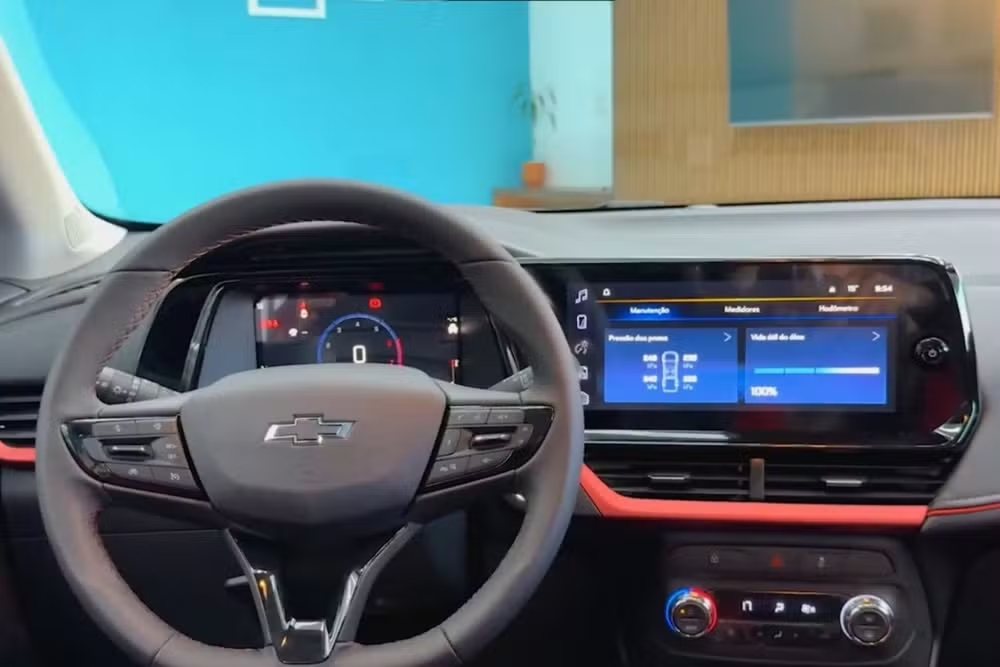 Interior novo Tracker -Foto: Reprodução