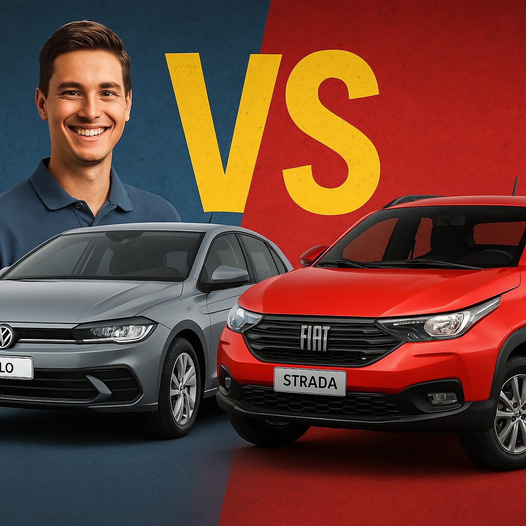 VW Polo é o carro mais vendido do Brasil em junho, mas Fiat Strada lidera no acumulado do ano