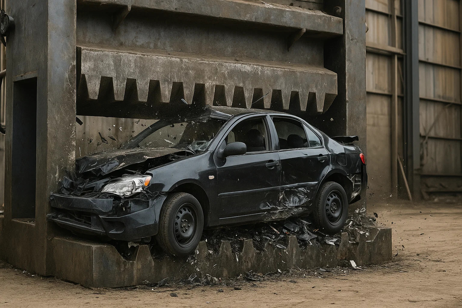 Deu ruim: nesta cidade estão destruindo carros irregulares