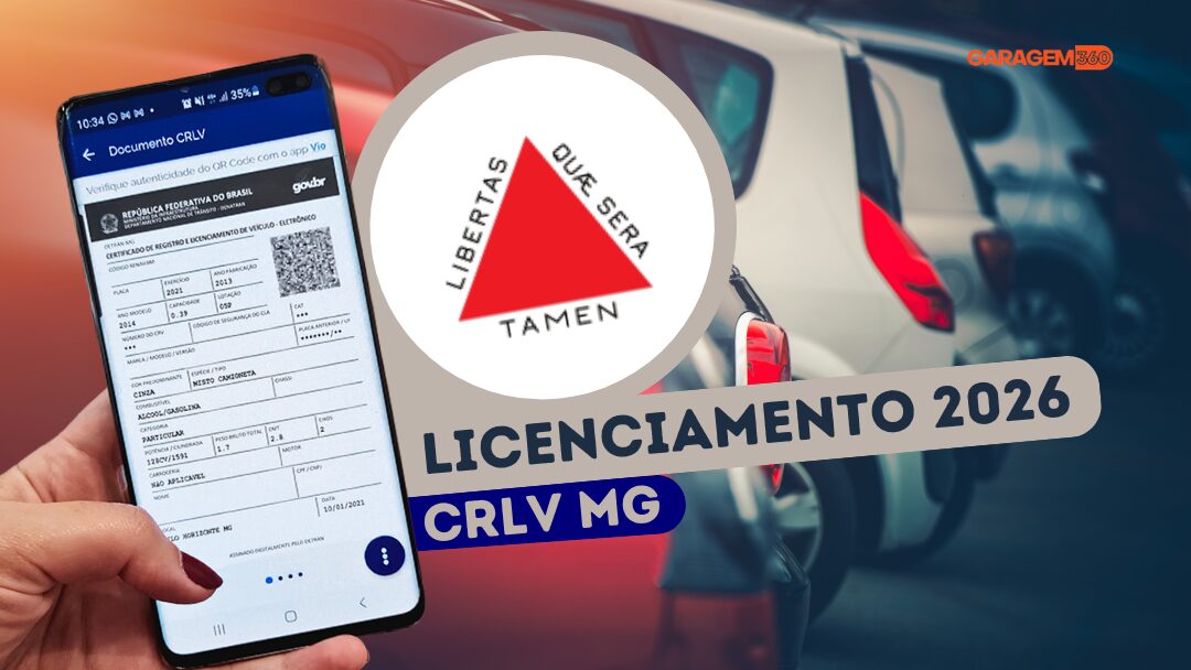 Licenciamento MG 2026: valor e calendário de pagamento