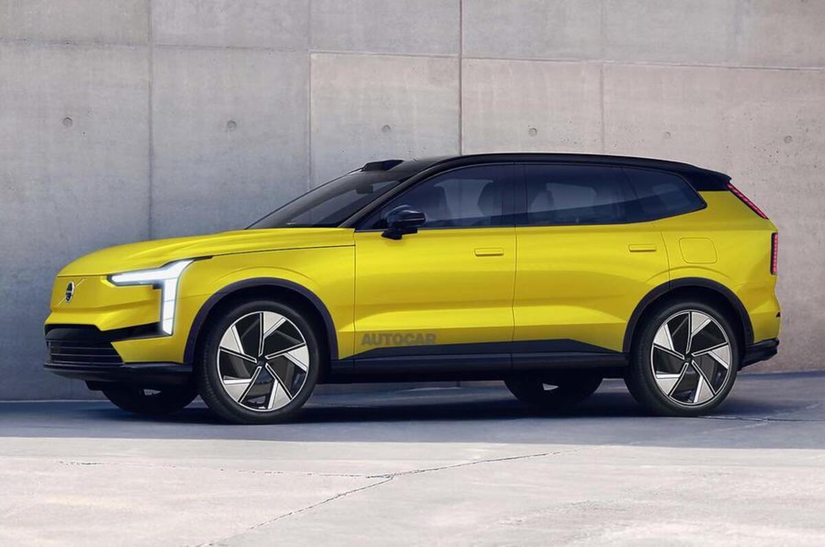 Volvo EX60, previsto para Janeiro, tem autonomia de 700 km - Foto: Autocar