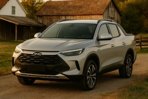 Vazou! Nova picape da BYD é revelada e design surpreende; veja