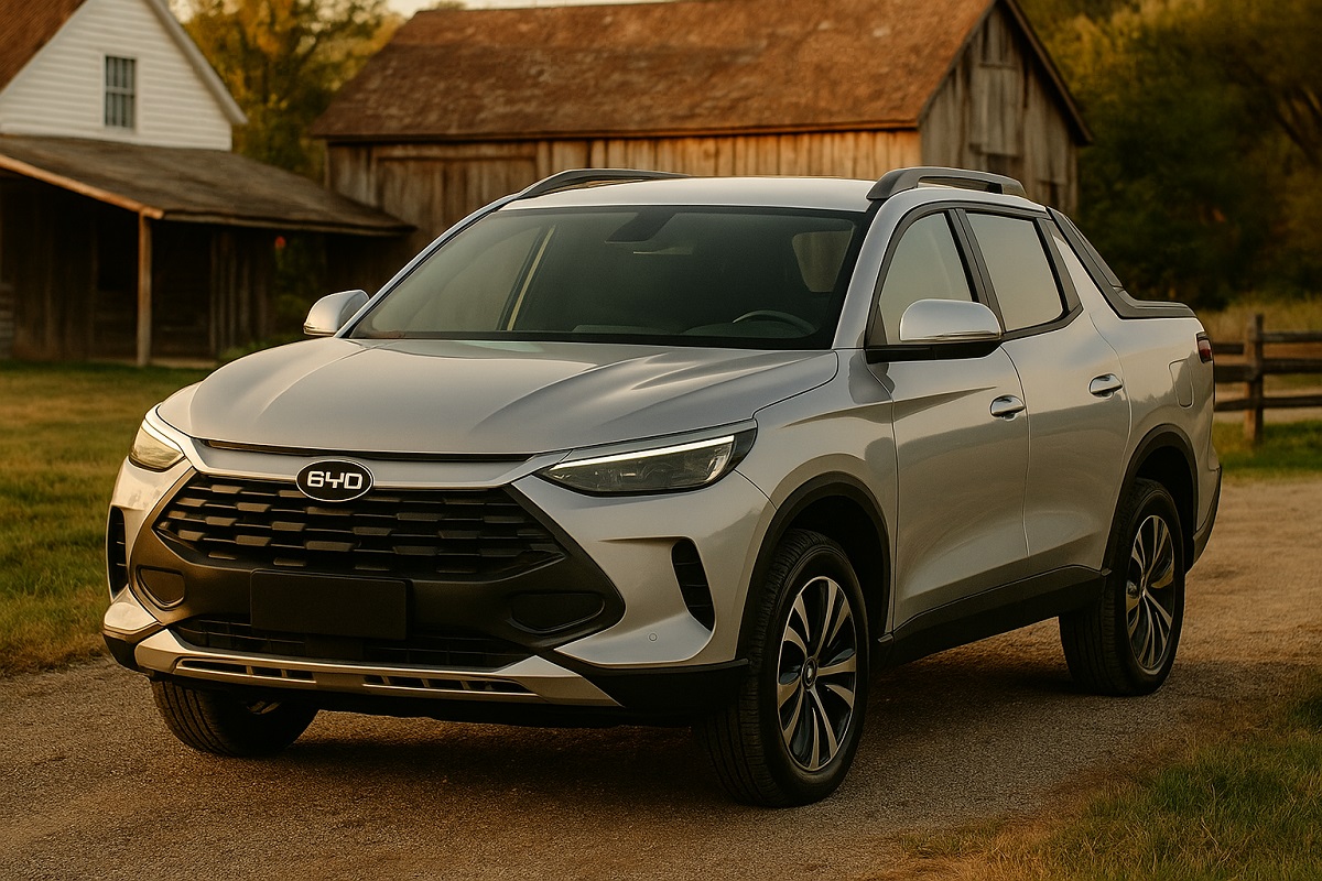 Vazou! Nova picape da BYD é revelada e design surpreende; veja