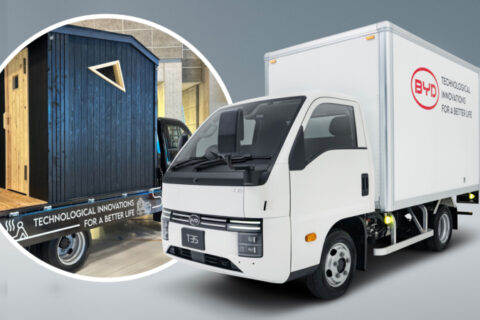 BYD apresenta o Caminhão T35 no com design inovador e função sauna