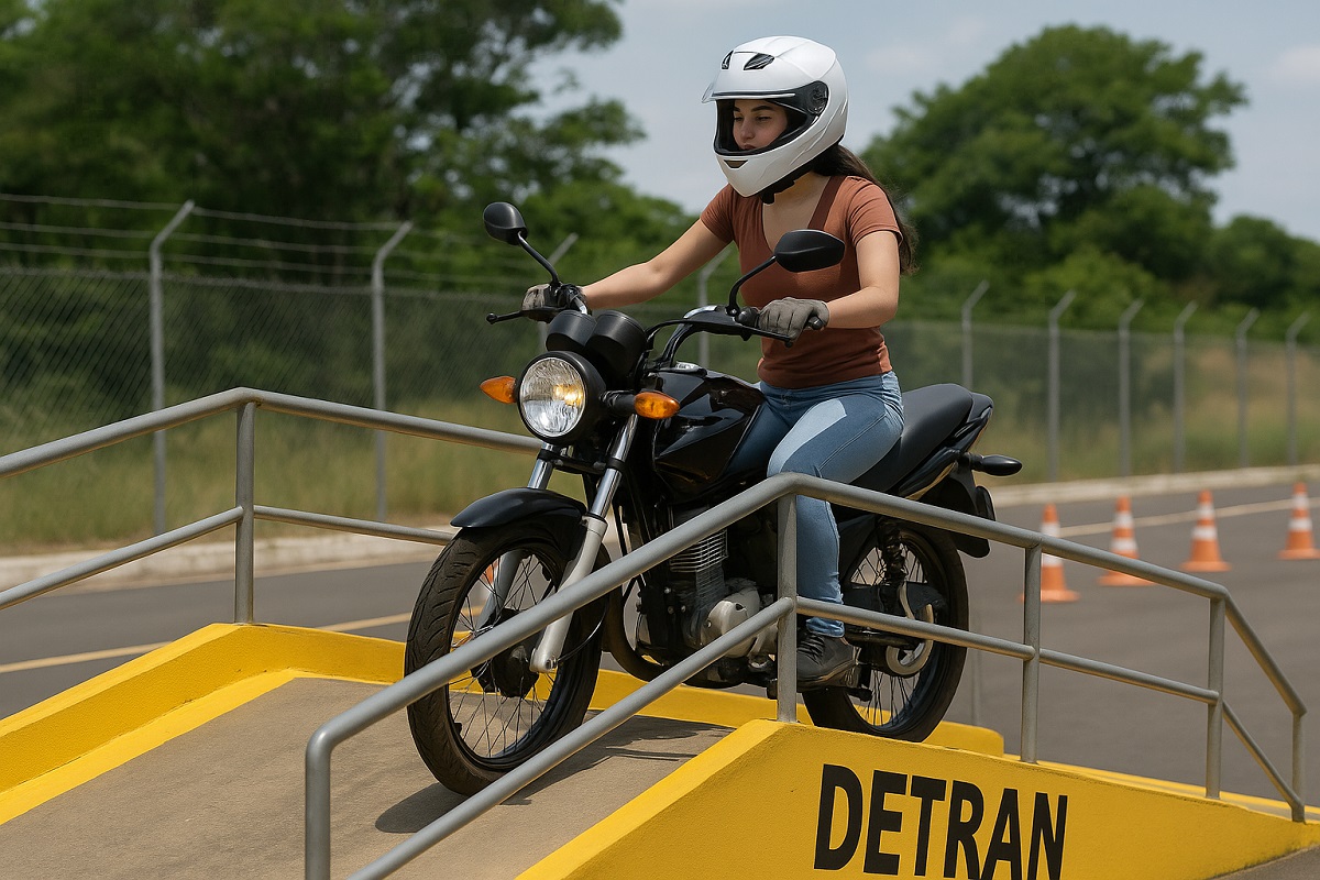 Adeus, rampa! Exame de moto no Detran-PR fica mais fácil; entenda a mudança