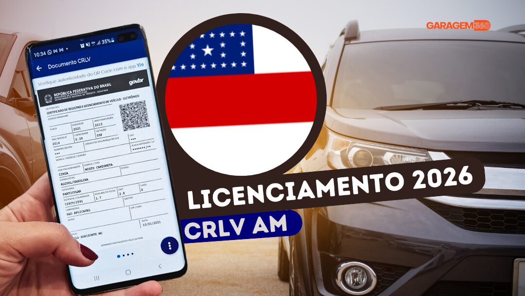 Licenciamento AM 2026: valor e calendário de pagamento