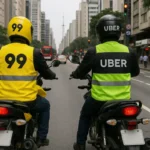O duelo de apss: Transporte de passageiros vs. aplicativos de entrega
