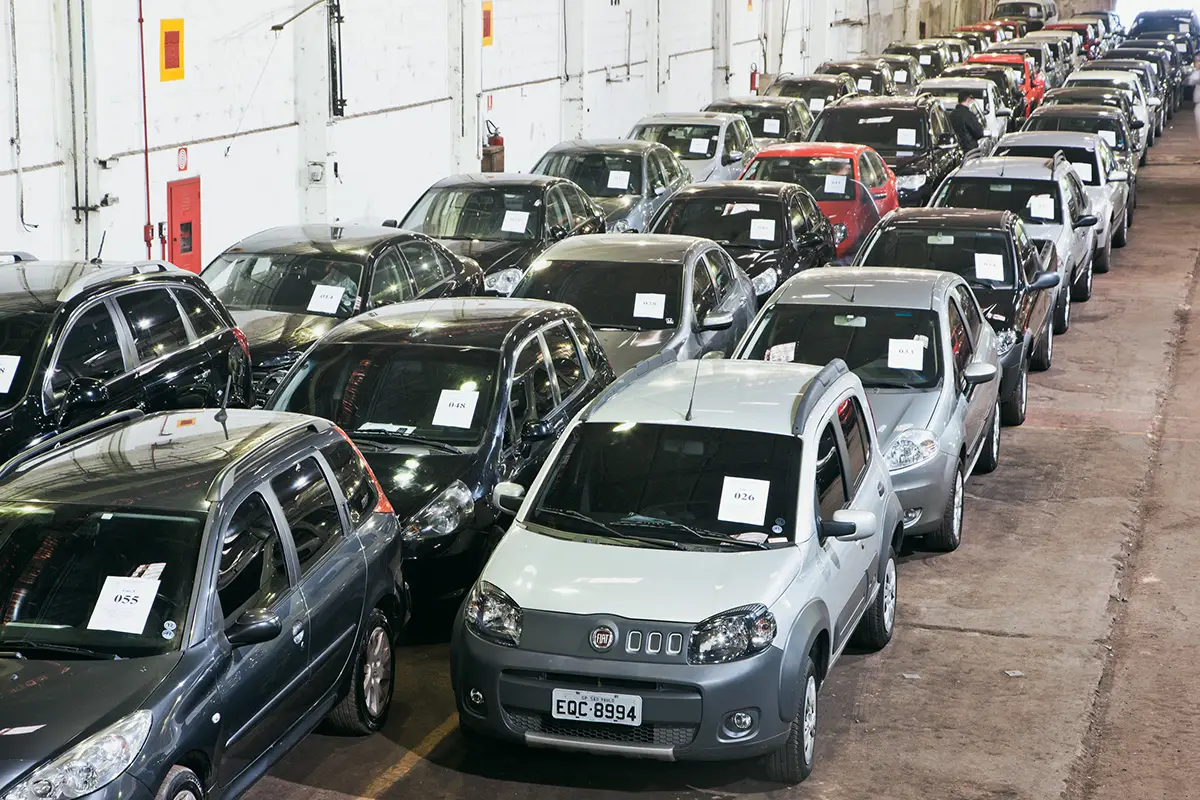 Leilão de carros e motos em SP