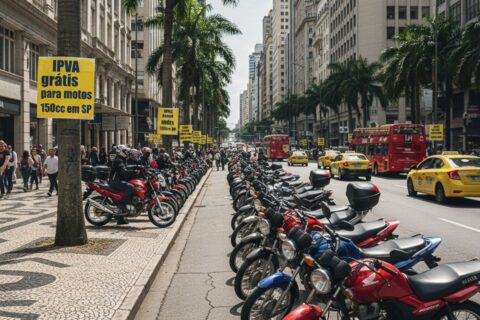 IPVA Zero em SP: lista de motos isentas para 2026 é liberada; descubra se a sua está isenta