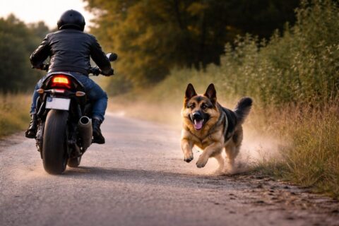 Por que os cães correm atrás de motos? Entenda o que se passa na mente do seu pet