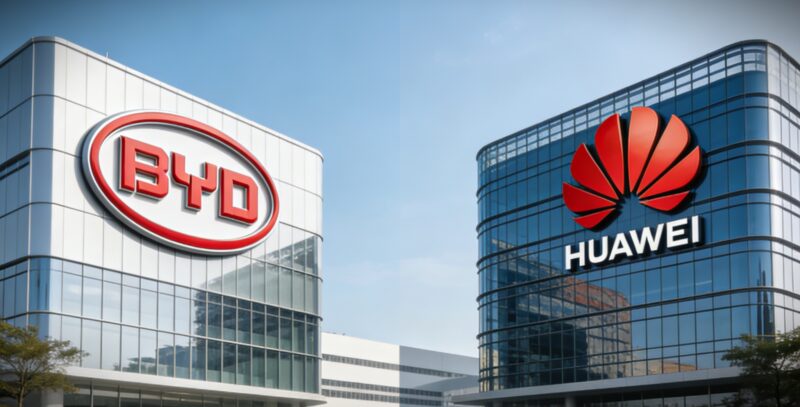 BYD se une à Huawei para integrar carros e casas inteligentes
