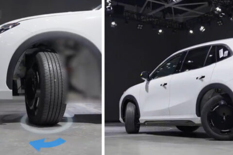 Geely apresenta SUV com rodas que giram 90 graus