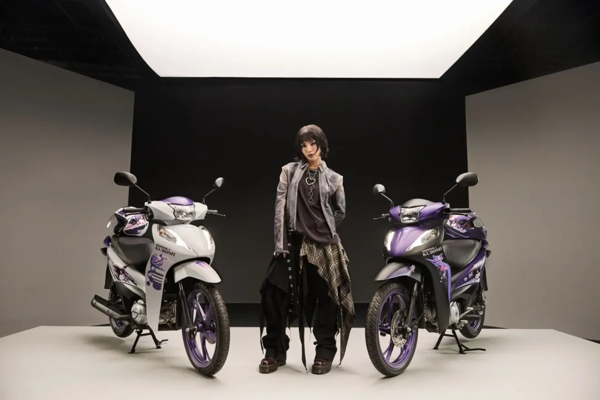 Honda apresenta motos conceito da Biz inspiradas na personagem Kuromi