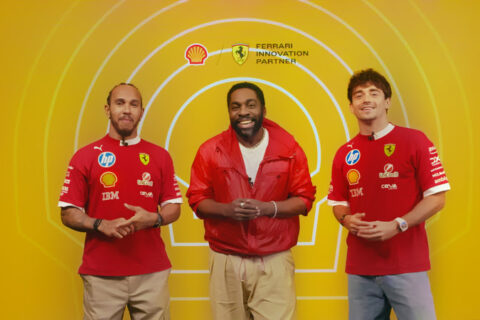 Shell celebra 75 anos com Ferrari em campanha inédita no Brasil e presença de Lewis Hamilton
