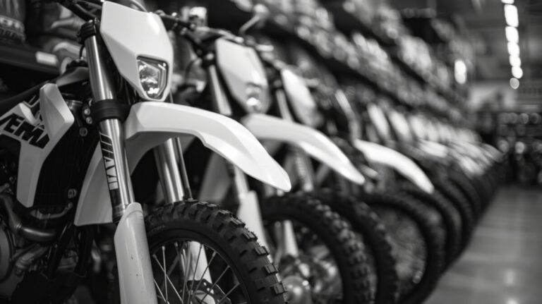 Motos em fila