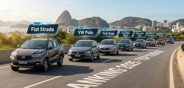 Carros mais vendidos no Brasil em 2026