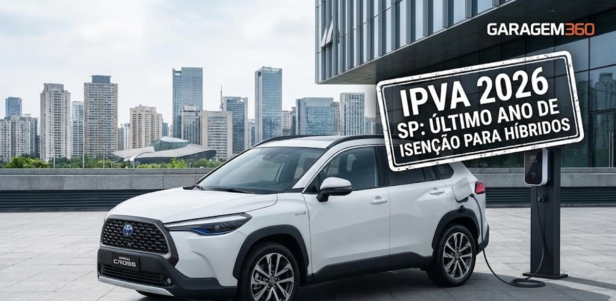 Atenção: 2026 é o último ano de isenção de IPVA para híbridos em SP; entenda novas regras