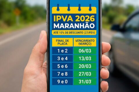 IPVA MA 2026 liberado! Veja calendário completo, alíquotas e como faturar 10% de desconto