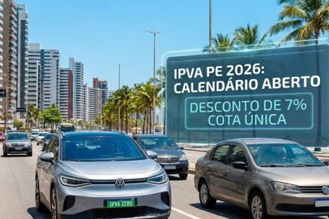 IPVA PE 2026: veja calendário completo, como conseguir desconto de 7% e novas isenções