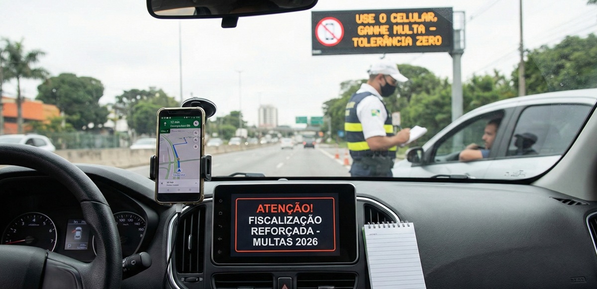 Multas de trânsito 2026: Conheça 5 infrações mais comuns e novos “alvos” da fiscalização