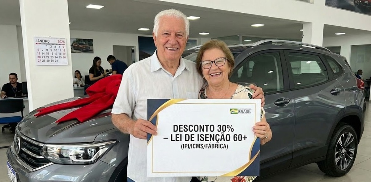 Além do IPVA: como motoristas 60+ podem comprar carro 0km com até 30% de desconto em 2026