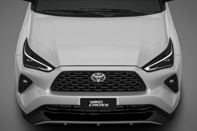 Parte frontal do Toyota Yaris Cross